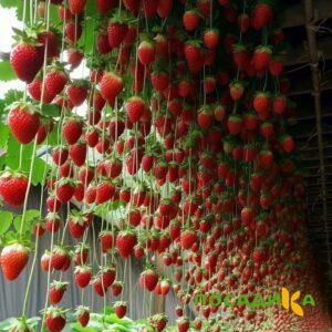 Клубника ампельная Анастасия купить по цене от 370р. в интернет-магазине «Посадика» с доставкой почтой в в Сенгилейе и по всей России – [изображение №1].